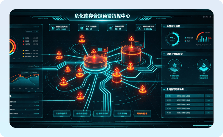 危化库存合规预警示意图